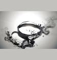 swirling black liquids and ashes vector image vector image