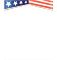 usa flag stylized frame background vector image