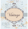 wrought iron frame vector image vector image