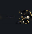 abstract background with black geometric shape vector image