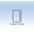 logo concept for gadget shop vector image vector image