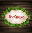 christmas holly vector image vector image