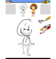 draw and color task vector image