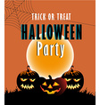 halloween party background vector image