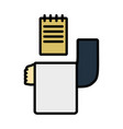 waiter take oder icon vector image vector image