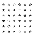 star icons vector image vector image