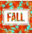 autumn seasonal banner design fall leaf vector image vector image