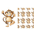 seamless and isolated animal pattern cartoon vector image