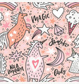 unicorn seamless pattern vector image vector image