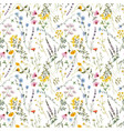 beautiful floral seamless pattern vector image vector image