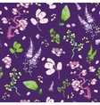purple green japanese kimono floral vector image