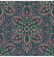 seamless pattern with henna mehndi floral vector image