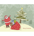 christmas background vector image vector image