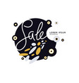 modern sale poster with geometric shapes vector image