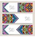 set of three horizontal banners with decorative vector image