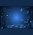 abstract technology ui futuristic concept hud vector image