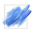 blue watercolor texture on a white background vector image vector image