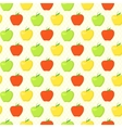 colorful pattern with green yellow and red apples vector image