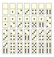 domino set vector image vector image