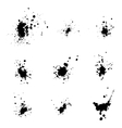 ink splashes vector image