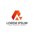 creative modern letter a logo design concept vector image