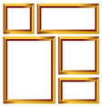 gold frame vector image