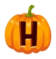 halloween font alphabet vector image vector image