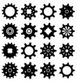 collection of gear icons vector image