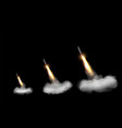 missiles realistic set vector image