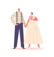 modern jewish couple marriage celebration happy vector image