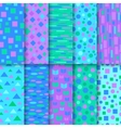 set of seamless colorful patterns vector image