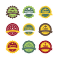 collection of vintage retro bakery logo labels vector image