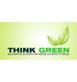think green card vector image