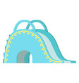 playground slide color icon kid outdoor activity vector image vector image