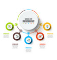 business data visualization vector image