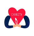 charity and donation concept vector image