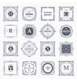 monogram luxury elements vector image