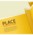 paper origami banner vector image vector image