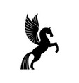 pegasus with wings isolated mythical animal vector image vector image