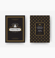 christmas greeting card vintage typographic design vector image vector image