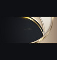 elegant 3d abstract background golden curved vector image vector image