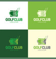 golf club logo and icon vector image vector image