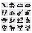 mexican set vector image vector image