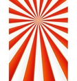 red and white rays abstract circus poster vector image