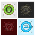 set summer camp badges concept for shirt vector image vector image