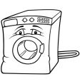 washing machine vector image