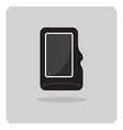 flat icon compact memory card vector image vector image
