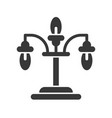 lantern or lamp icon solid style vector image