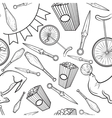 sketch circus seamless pattern vector image