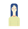 avatars character people set flat female male vector image vector image